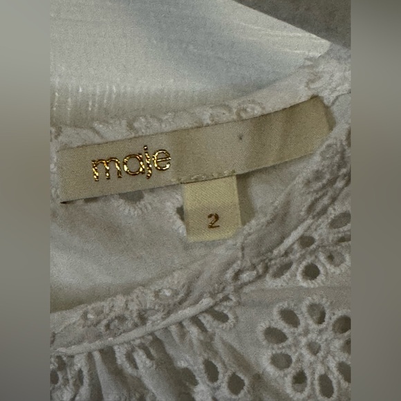 Maje Eyelet Top Size S - Picture 6 of 10